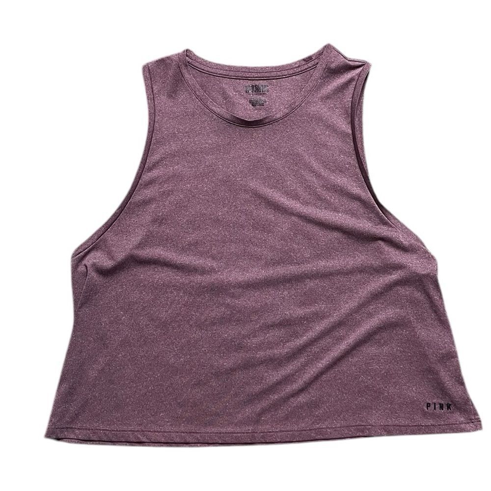 PINK by VICTORIA'S SECRET Sleeveless Cropped Shirt Maroon Size Large